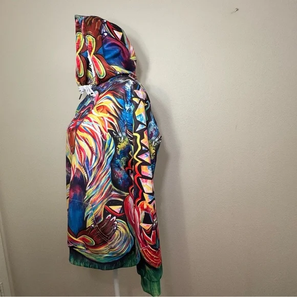 Meditating Rafiki Mandrill Unisex Hoodie From The Lion King - Picture 8 of 16